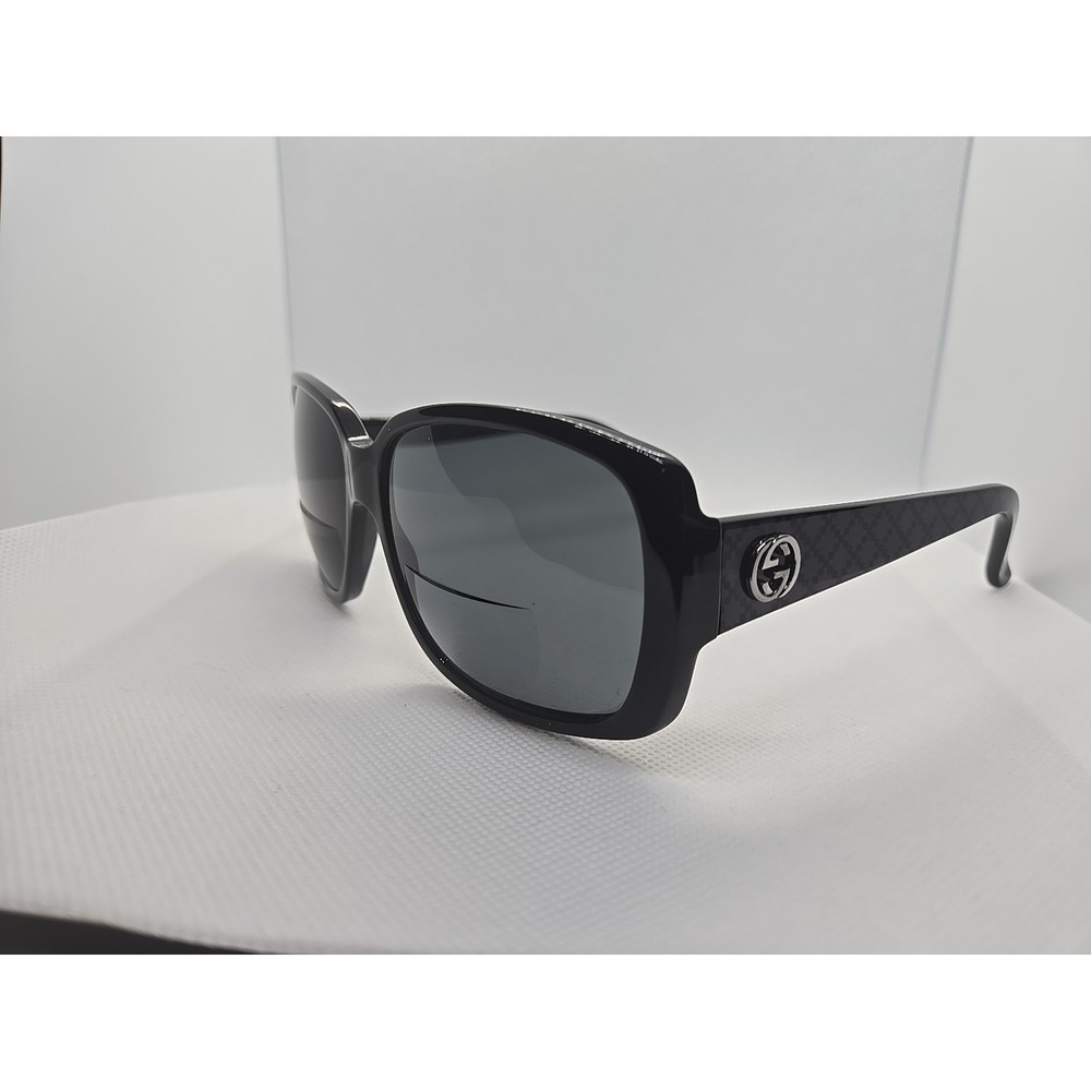 GUCCI Sunglasses GG 3161/S Square Black Silver Interlocking G Logo 59-15 130